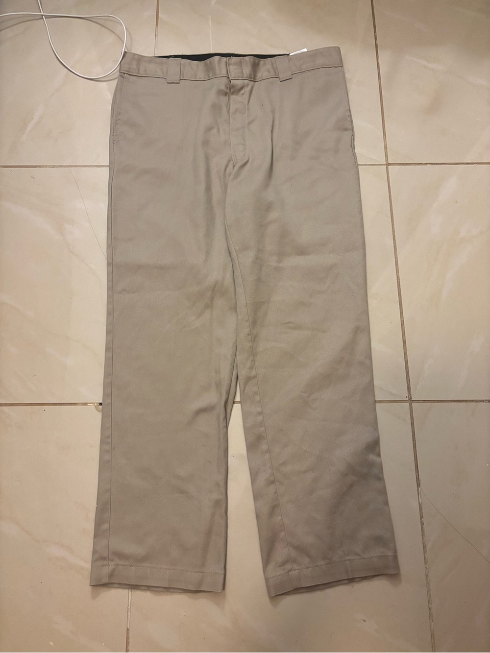Dickies Men's Straight-Leg Chino Pants in Light Tan